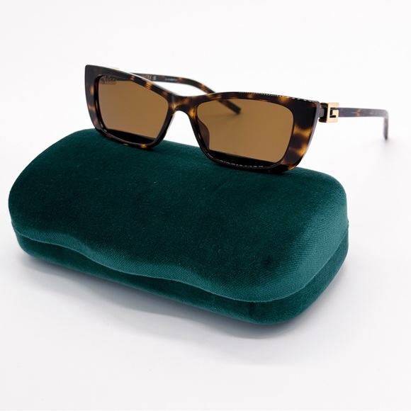 NEW GUCCI GG1681S 004 SQUARE HAVANA SUNGLASSES WOMEN GUCCI EYEWEAR - Picture 1 of 12